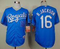 Kansas City Royals -16 Bo Jackson Light Blue Alternate Cool Base Stitched MLB Jersey