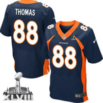 Nike Denver Broncos #88 Demaryius Thomas Navy Blue Alternate Super Bowl XLVIII Men's Stitched NFL Ne
