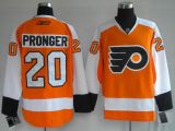 Philadelphia Flyers -20 Chris Pronger Stitched Orange NHL Jersey