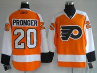 Philadelphia Flyers -20 Chris Pronger Stitched Orange NHL Jersey