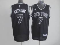 New York Knicks -7 Carmelo Anthony Black Shadow Stitched NBA Jersey