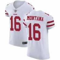 Nike 49ers -16 Joe Montana White Stitched NFL Vapor Untouchable Elite Jersey
