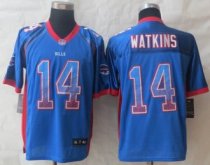 Nike Buffalo Bills -14 Sammy Watkins Drift Fashion NFL Elite Jersey