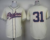 San Diego Padres #31 Dave Winfield Cream 1948 Turn Back The Clock Stitched MLB Jersey