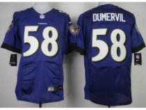 2013 NEW NFL Baltimore Ravens 58 Elvis Dumervil Purple Jerseys(Elite)