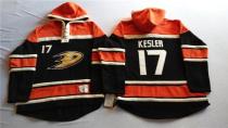 Anaheim Ducks -17 Ryan Kesler Black Sawyer Hooded Sweatshirt Stitched NHL Jersey