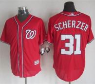 Washington Nationals #31 Max Scherzer Red New Cool Base Stitched MLB Jersey