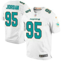2013 NEW Miami Dolphins -95 Dion Jordan White NFL Elite Jersey