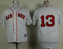 Boston Red Sox #13 Hanley Ramirez White Cool Base Stitched MLB Jersey