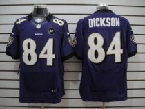 Nike Ravens -84 Ed Dickson Purple Team Color With Art Patch Men Stitched NFL Elite Jersey
