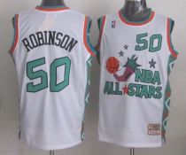 Mitchell And Ness San Antonio Spurs -50 David Robinson White 1996 All star Stitched NBA Jersey