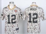 Nike New England Patriots -12 Tom Brady Camo USMC Mens Stitched NFL Elite Jersey