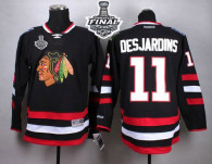 Chicago Blackhawks -11 Andrew Desjardins Black 2015 Stanley Cup Stitched NHL Jersey