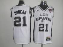 San Antonio Spurs -21 Tim Duncan White Latin Nights Stitched NBA Jersey