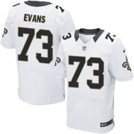 Nike New Orleans Saints #73 Jahri Evans White Men's Stitched NFL Elite Jersey