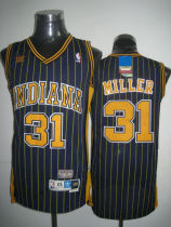 Mitchell and Ness Indiana Pacers -31 Reggie Miller Navy Blue Stitched Throwback NBA Jersey