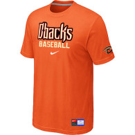 Arizona Diamondbacks Crimson Orange Nike Short Sleeve Practice T-Shirt