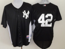 Autographed MLB New York Yankees -42 Mariano Rivera Black Stitched Jersey