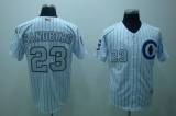 Chicago Cubs -23 Ryne Sandberg Stitched 3-Patch White MLB Jersey