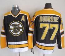 Boston Bruins -77 Ray Bourque Black CCM Throwback New Stitched NHL Jersey