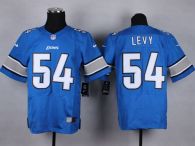 Nike Detroit Lions #54 DeAndre Levy Blue Team Color Men's Stitched NFL Elite Jersey