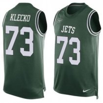 Nike New York Jets -73 Joe Klecko Green Team Color Stitched NFL Limited Tank Top Jersey
