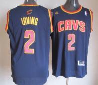 Cleveland Cavaliers -2 Kyrie Irving Navy Blue Revolution 30 Stitched NBA Jersey