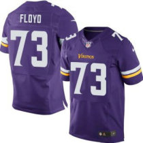 Nike Minnesota Vikings -73 Sharrif Floyd Purple Team Color Stitched NFL Elite Jersey