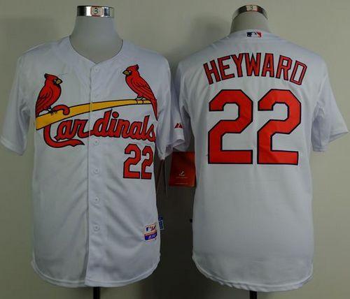 St Louis Cardinals #22 Jason Heyward White Cool Base Stitched MLB Jersey