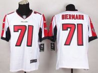 Nike Falcons -71 Kroy Biermann White Men's Stitched NFL Elite Jersey