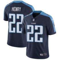Nike Titans -22 Derrick Henry Navy Blue Alternate Stitched NFL Vapor Untouchable Limited Jersey