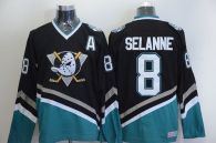 Anaheim Ducks -8 Teemu Selanne Black CCM Throwback Stitched NHL Jersey