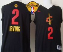 Cleveland Cavaliers -2 Kyrie Irving Black New Fashion The Finals Patch Stitched NBA Jersey
