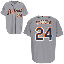 Detroit Tigers #24 Miguel Cabrera Grey Stitched MLB Jersey