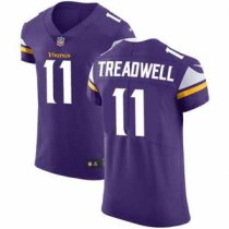 Nike Vikings -11 Laquon Treadwell Purple Team Color Stitched NFL Vapor Untouchable Elite Jersey