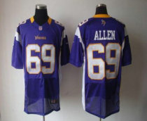 Nike Vikings -69 Jared Allen Purple Team Color Stitched NFL Elite Jersey