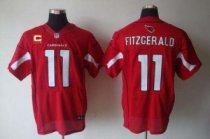 Nike Cardinals -11 Larry Fitzgerald Red Team Color With C Patch Men's Stitched NFL Elite Jersey