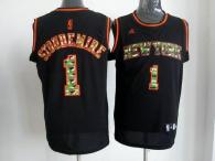 New York Knicks -1 Amare Stoudemire Black Camo Fashion Stitched NBA Jersey