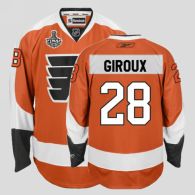 Philadelphia Flyers -28 Claude Giroux Stitched Orange NHL Jersey with Stanley Cup Finals Patch