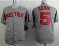 Boston Red Sox #5 Allen Craig Grey Cool Base Stitched MLB Jersey