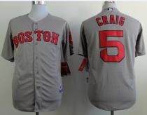 Boston Red Sox #5 Allen Craig Grey Cool Base Stitched MLB Jersey