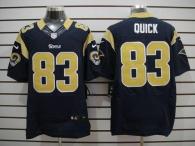 Nike St Louis Rams -83 Brian Quick Navy Blue Team Color Men's Stitched NFL Elite Jersey