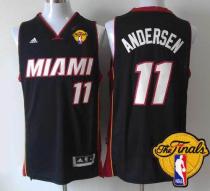 Miami Heat -11 Chris Andersen Black Finals Patch Stitched NBA Jersey