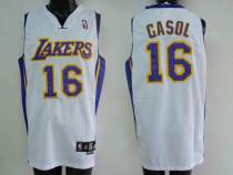Los Angeles Lakers -16 Pau Gasol Stitched White NBA Jersey