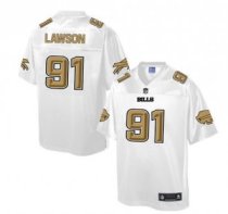 Nike Buffalo Bills -91 Manny Lawson White NFL Pro Line Fashion Game Jersey