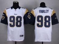 Nike St Louis Rams -98 Nick Fairley White Men's Stitched NFL Elite Jersey