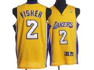 Los Angeles Lakers -2 Derek Fisher Stitched Yellow NBA Jersey