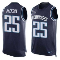 Nike Titans -25 Adoree Jackson Navy Blue Alternate Stitched NFL Limited Tank Top Jersey