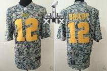 Nike New England Patriots -12 Tom Brady Dollar Fashion Super Bowl XLIX Mens Stitched NFL Elite Jerse