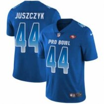 Nike 49ers -44 Kyle Juszczyk Royal Stitched NFL Limited NFC 2018 Pro Bowl Jersey